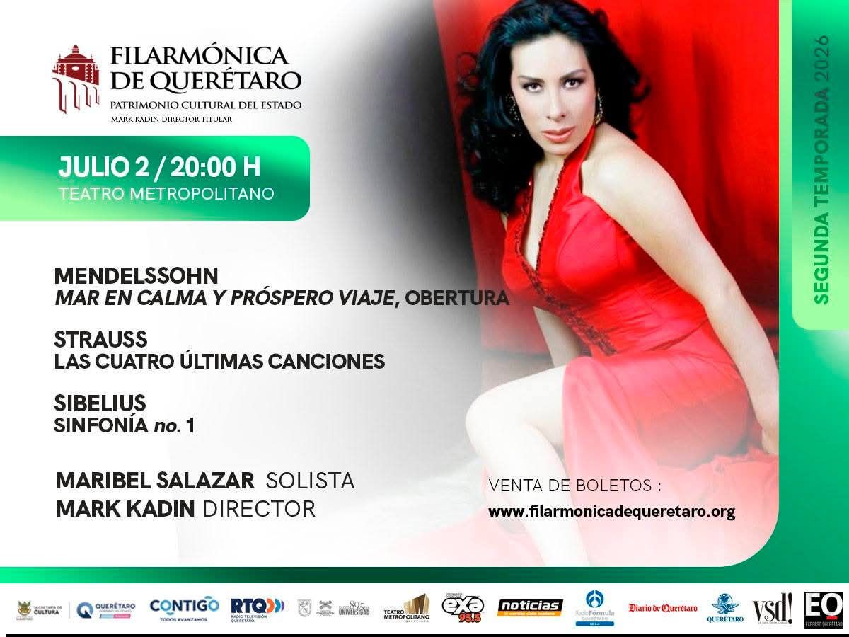 Orquesta Filarmónica de Querétaro – Mendelssohn, Strauss y Sibelius
