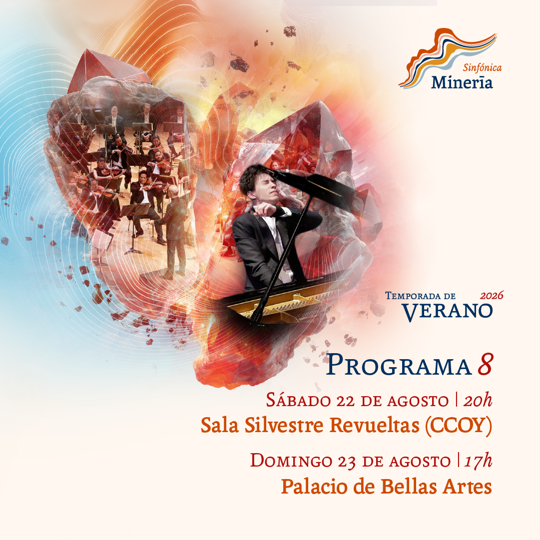 Orquesta Sinfónica de Minería – Programa 8 | Odgers / Rajmáninov / Wang / Stravinski