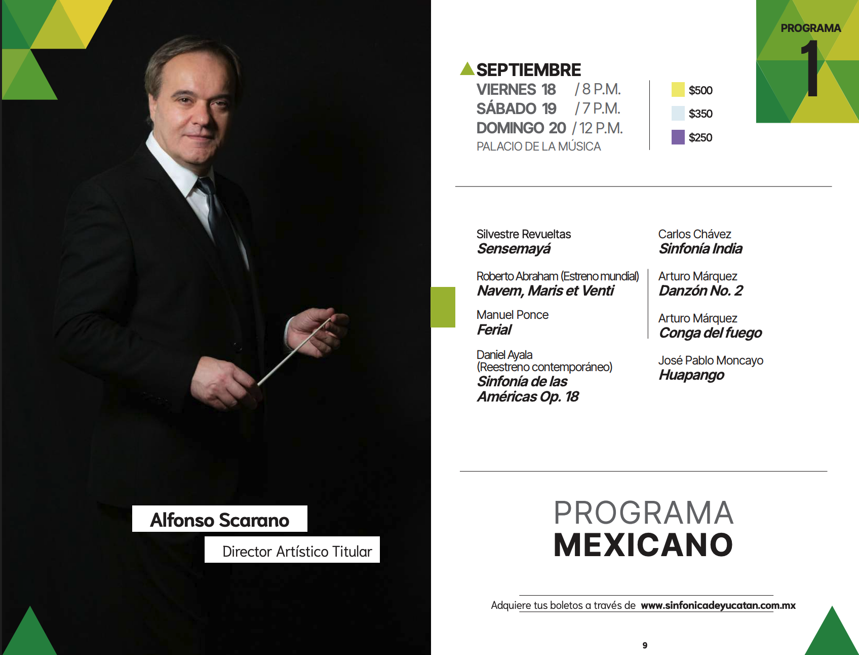 Orquesta Sinfónica de Yucatán – Programa Mexicano