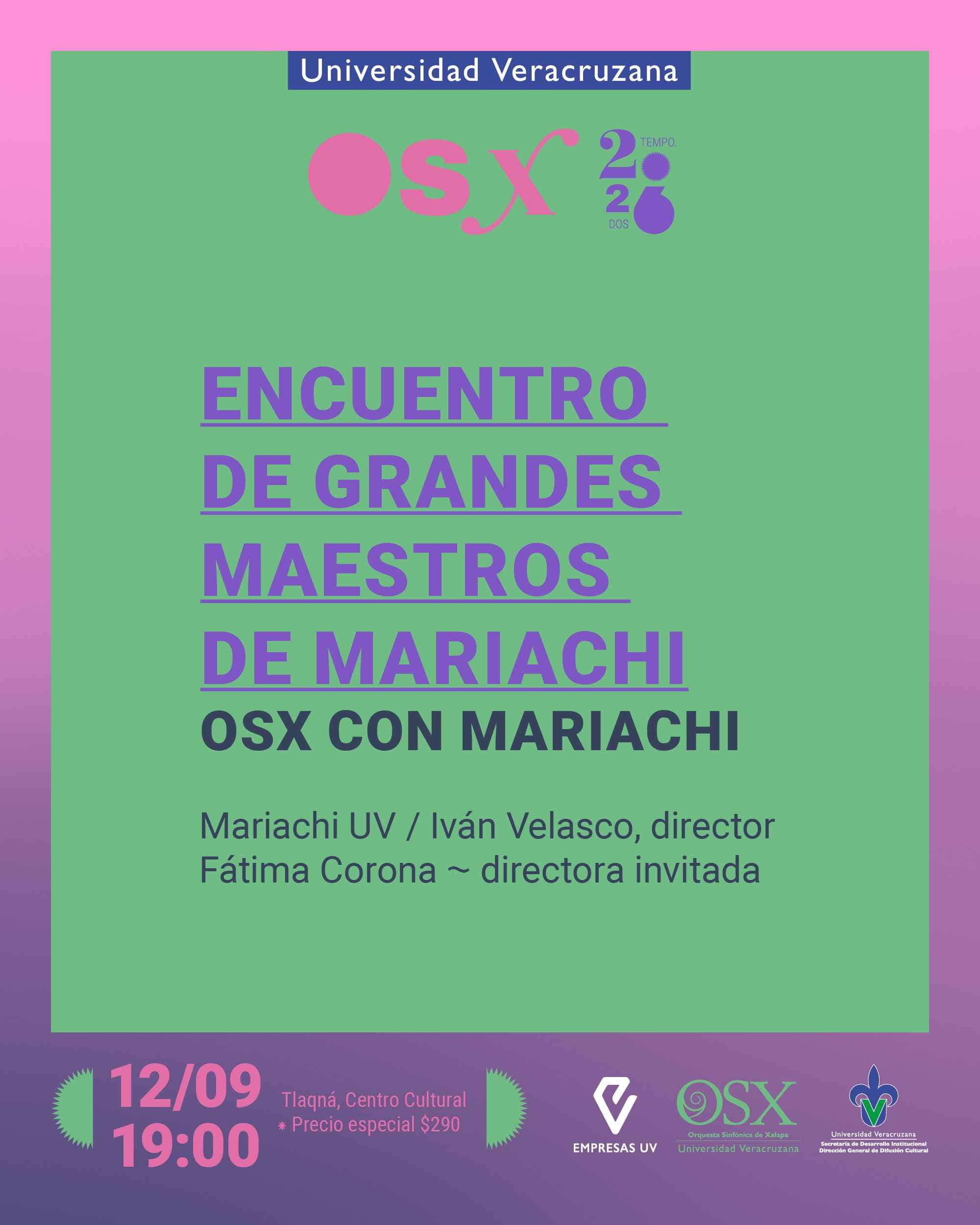 Orquesta Sinfónica de Xalapa – Encuentro de Grandes Maestros del Mariachi
