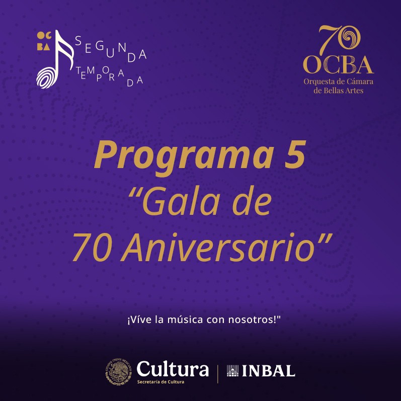 Orquesta de Cámara de Bellas Artes – Gala de 70 Aniversario